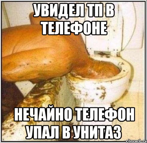 увидел тп в телефоне нечайно телефон упал в унитаз, Мем Дайвер