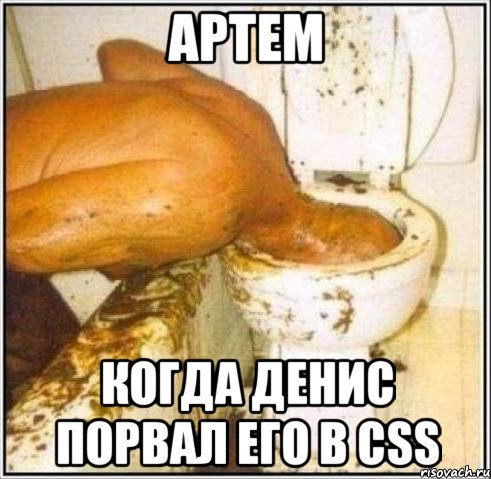 АРТЕМ КОГДА ДЕНИС ПОРВАЛ ЕГО В CSS, Мем Дайвер