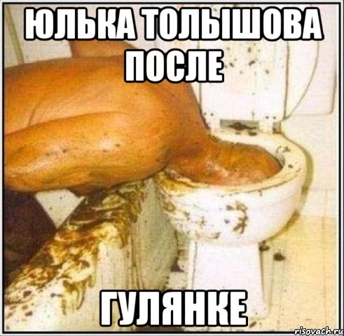 Юлька Толышова после Гулянке, Мем Дайвер