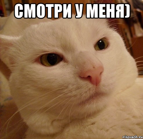 смотри у меня) 