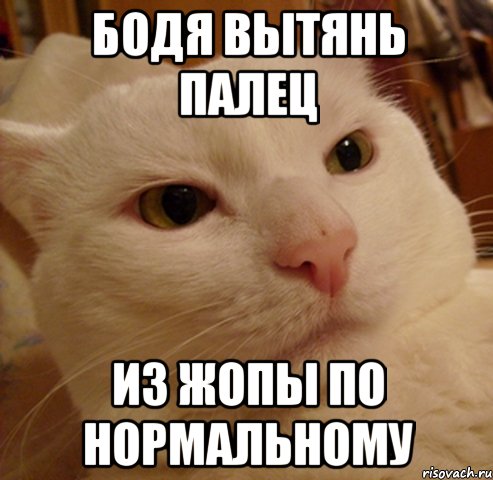 Бодя вытянь палец из жопы по нормальному
