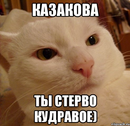 Казакова ты стерво кудравое)