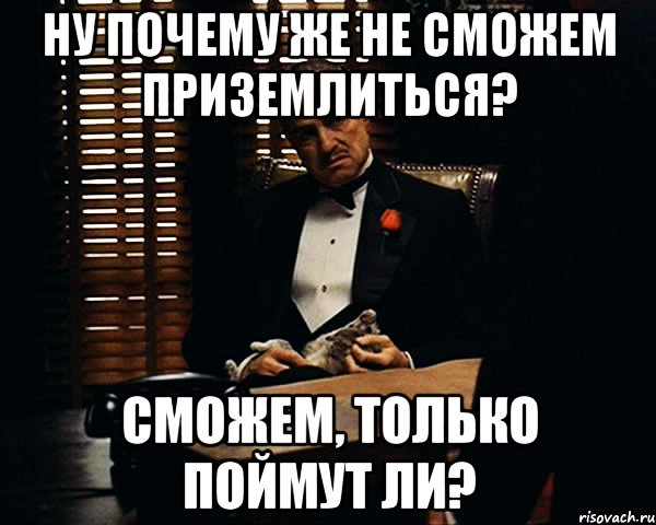 ну почему же не сможем приземлиться? сможем, только поймут ли?, Мем Дон Вито Корлеоне