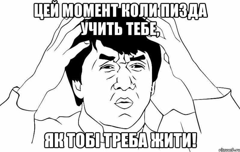 Цей момент коли пизда учить тебе, як тобі треба жити!, Мем ДЖЕКИ ЧАН