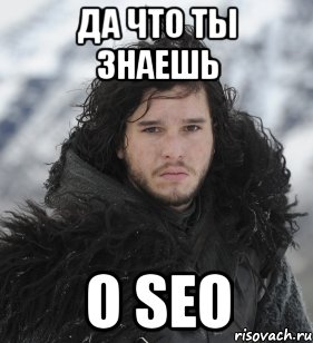 Да что ты знаешь о SEO, Мем Джон Сноу