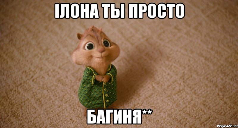 Ілона ты просто Багиня**, Мем Элвин и бурундуки