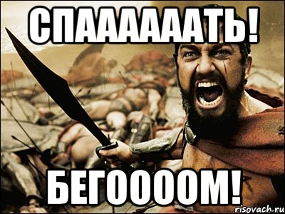 Спаааааать! бегоооом!, Мем Это Спарта