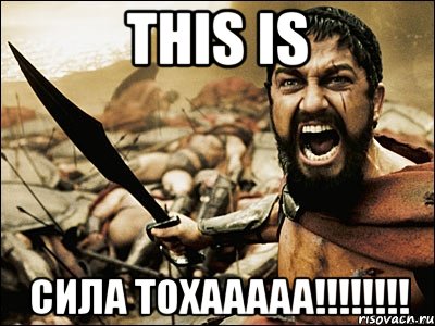 THIS is СИЛА ТОХААААА!!!!!!!!, Мем Это Спарта