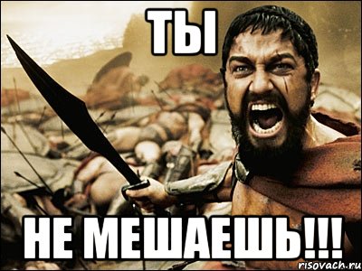 ты не мешаешь!!!, Мем Это Спарта