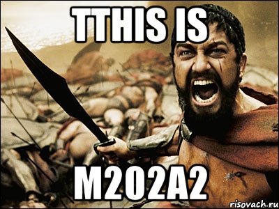 тthis is m202a2, Мем Это Спарта