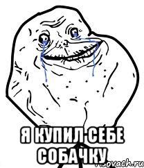  я купил себе собачку, Мем Forever Alone
