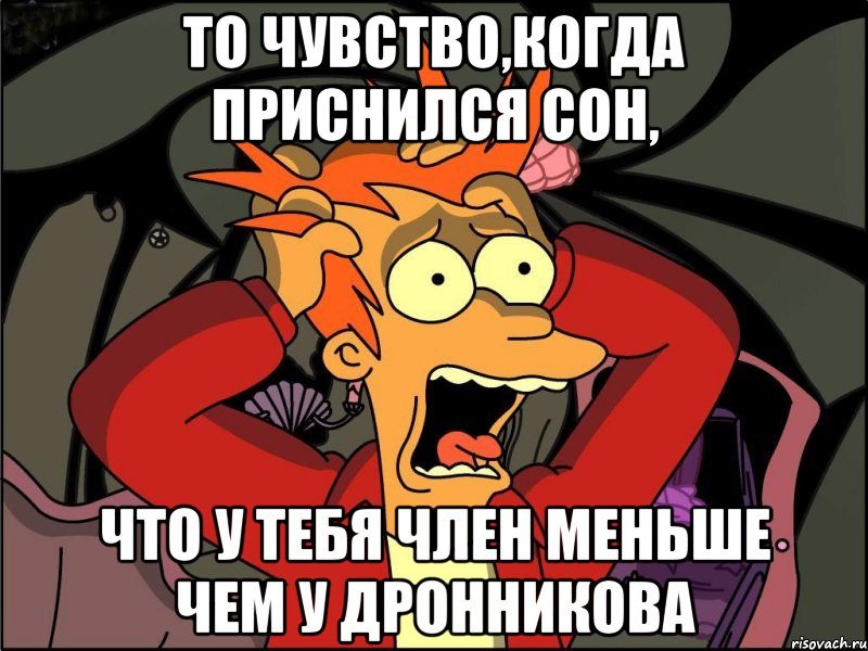 То чувство,когда приснился сон, что у тебя член меньше чем у дронникова, Мем Фрай в панике