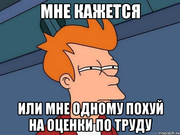 Мне кажется или мне одному похуй на оценки по труду, Мем  Фрай (мне кажется или)