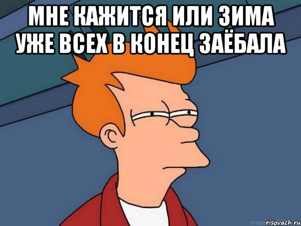 Мне кажится или зима уже всех в конец заёбала , Мем  Фрай (мне кажется или)