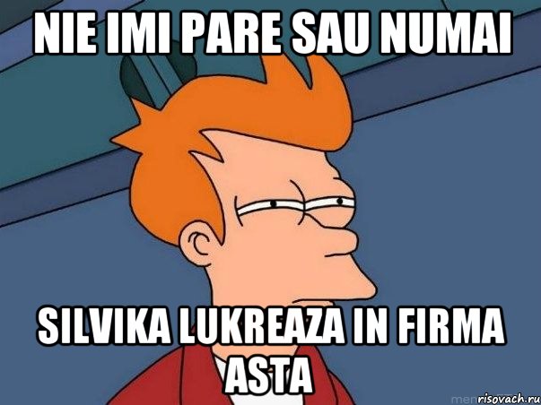 Nie imi pare sau numai Silvika lukreaza in firma asta, Мем  Фрай (мне кажется или)