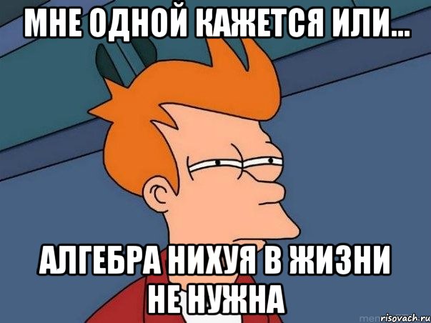 мне одной кажется или... алгебра нихуя в жизни не нужна, Мем  Фрай (мне кажется или)