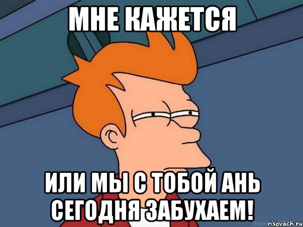 мне кажется или мы с тобой Ань сегодня забухаем!, Мем  Фрай (мне кажется или)