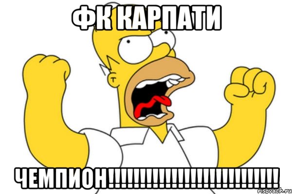 ФК КАРПАТИ ЧЕМПИОН!!!!!!!!!!!!!!!!!!!!!!!!!!!, Мем Разъяренный Гомер