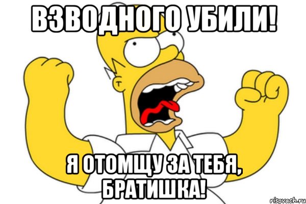 Взводного убили! Я отомщу за тебя, братишка!