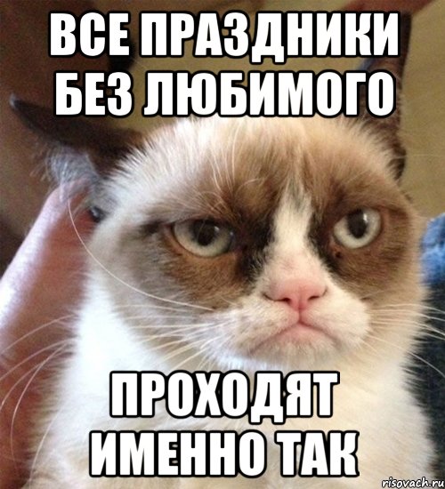 Все праздники без любимого проходят именно так