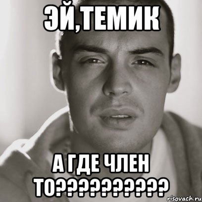 ЭЙ,ТЕМИК А ГДЕ ЧЛЕН ТО??????????, Мем Гуф