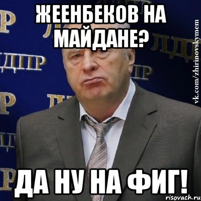 Жеенбеков на майдане? Да ну на фиг!, Мем Хватит это терпеть (Жириновский)