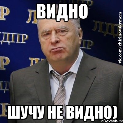 видно шучу не видно), Мем Хватит это терпеть (Жириновский)