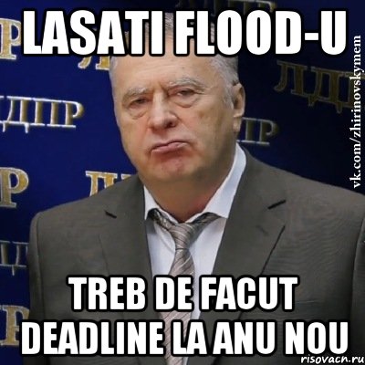 Lasati flood-u treb de facut deadline la Anu nou, Мем Хватит это терпеть (Жириновский)