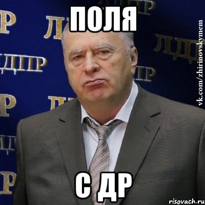 Поля С ДР, Мем Хватит это терпеть (Жириновский)