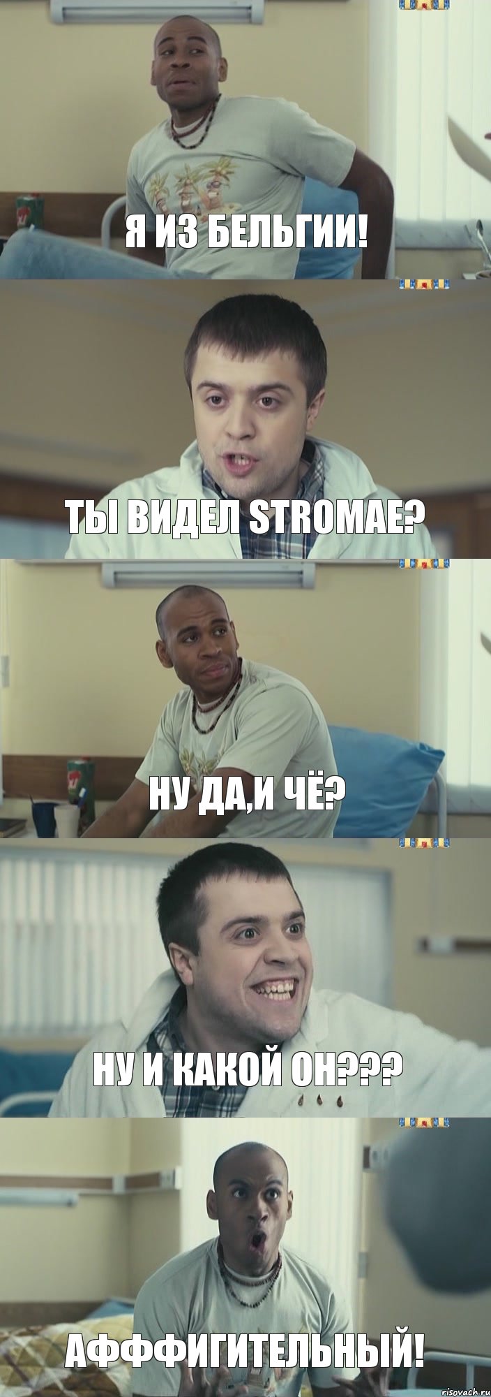 Я из Бельгии! Ты видел Stromae? Ну да,и чё? Ну и какой он??? Афффигительный!, Комикс Интерны