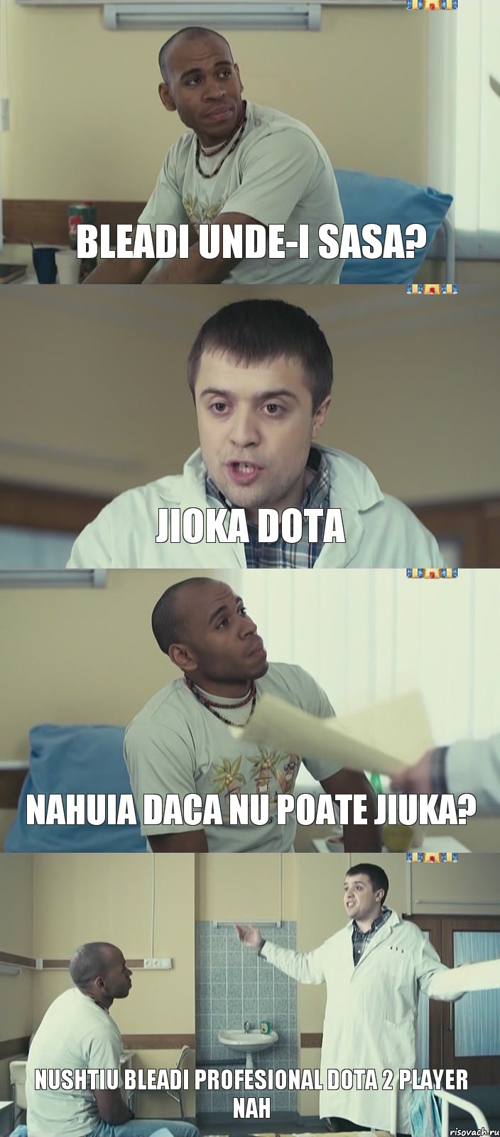 Bleadi unde-i sasa? jioka dota nahuia daca nu poate jiuka? nushtiu bleadi profesional dota 2 player nah, Комикс Интерны