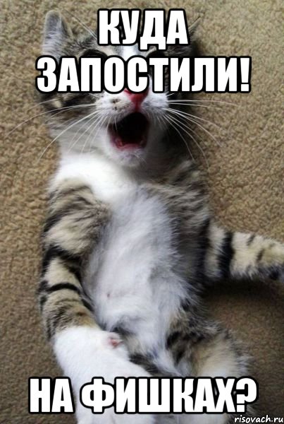 куда запостили! на фишках?