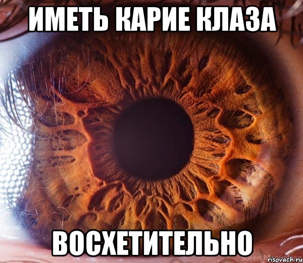 Иметь карие клаза восхетительно