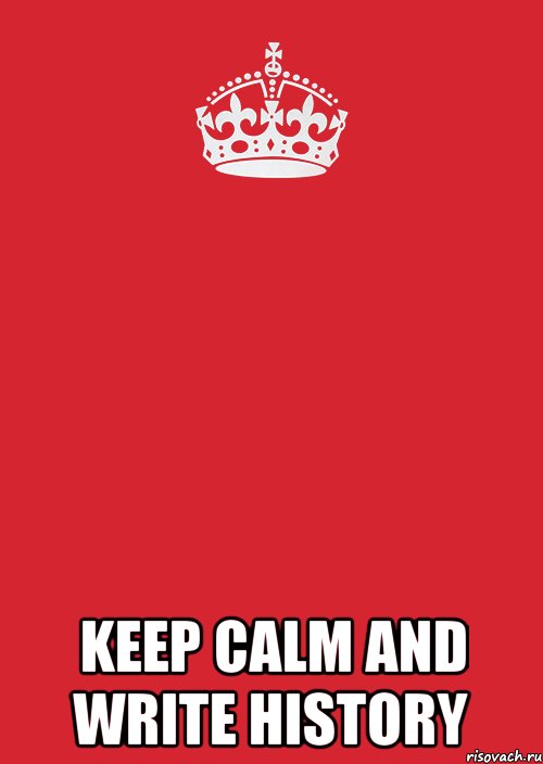 keep calm and write history, Комикс Keep Calm 3