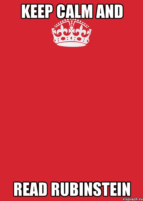 Keep calm and read Rubinstein, Комикс Keep Calm 3