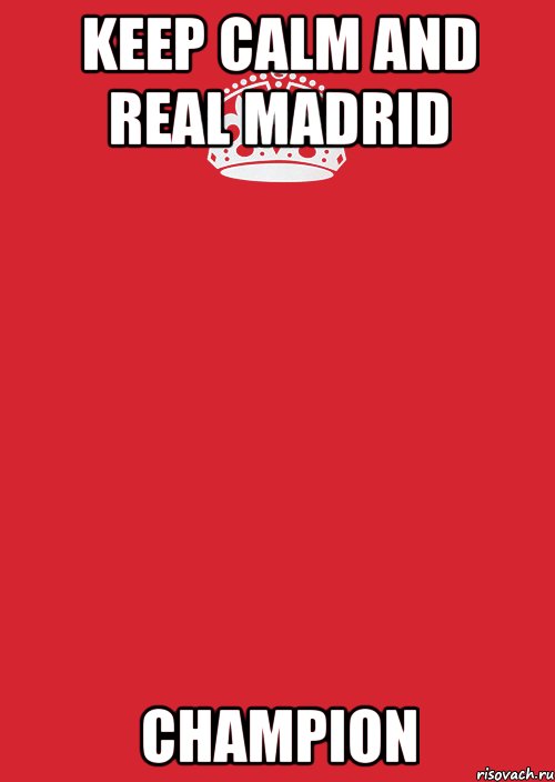 Keep Calm and Real Madrid Champion, Комикс Keep Calm 3