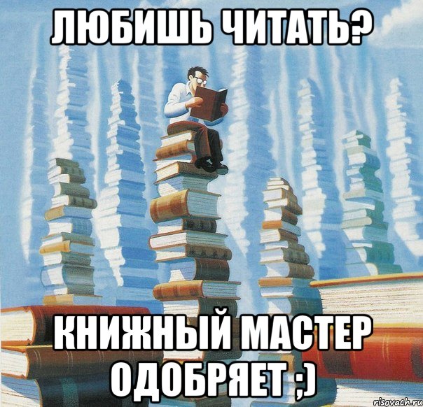 Любишь читать? Книжный мастер одобряет ;)