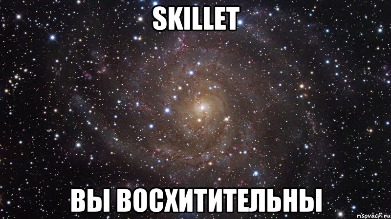 SKILLET ВЫ ВОСХИТИТЕЛЬНЫ, Мем  Космос (офигенно)