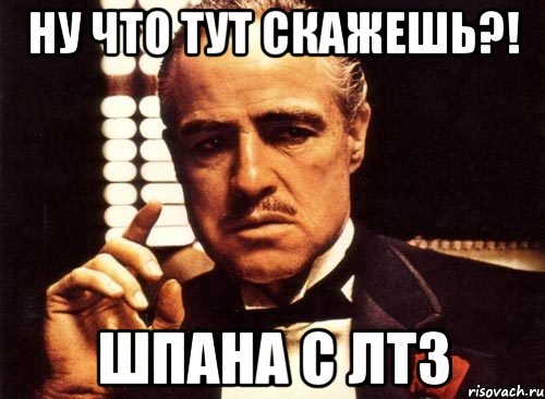 ну что тут скажешь?! шпана с ЛТЗ, Мем крестный отец