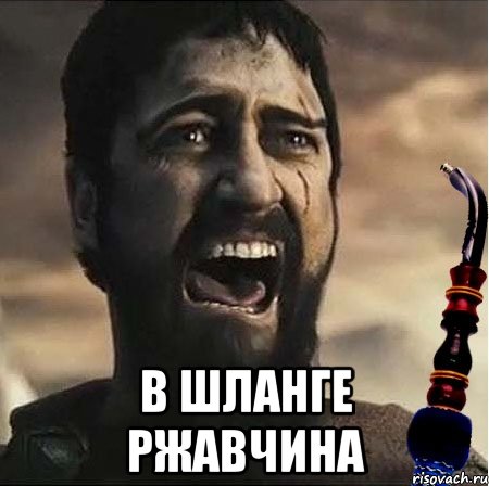  В шланге ржавчина