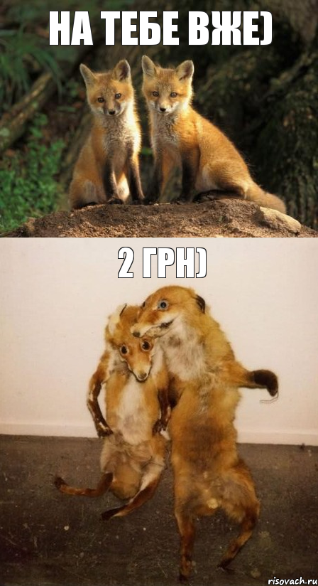 На тебе вже) 2 грн)