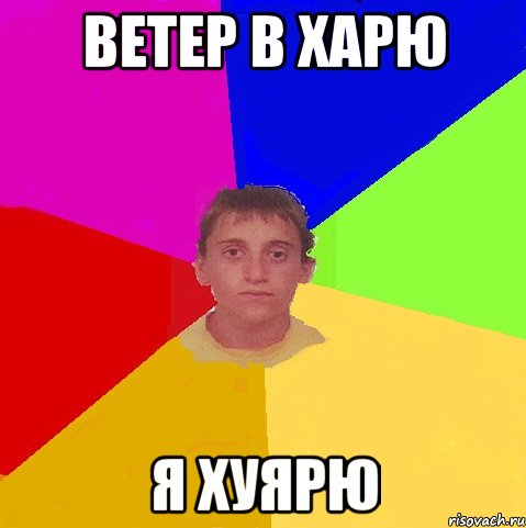 Ветер в харю я хуярю
