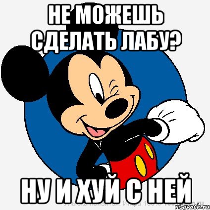 не можешь сделать лабу? ну и хуй с ней, Мем микки