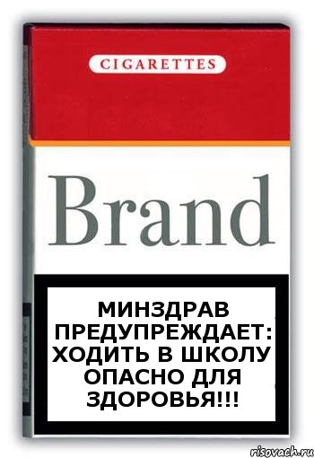 Минздрав предупреждает: ходить в школу опасно для здоровья!!!, Комикс Минздрав