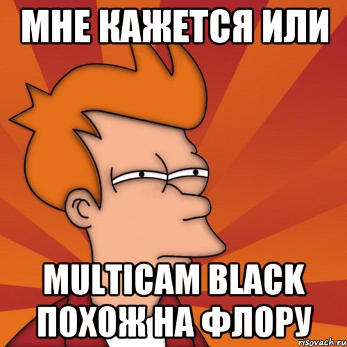 Мне кажется или MULTICAM BLACK похож на флору, Мем Мне кажется или (Фрай Футурама)