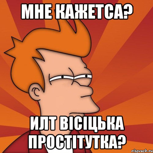 мне кажетса? илт вІсІцька простІтутка?, Мем Мне кажется или (Фрай Футурама)