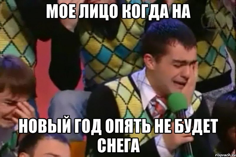 Мое лицо когда на новый год опять не будет снега