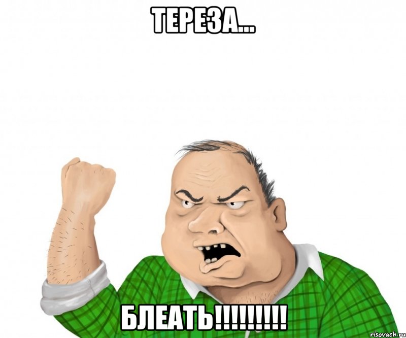 Тереза... Блеать!!!!!!!!!, Мем мужик