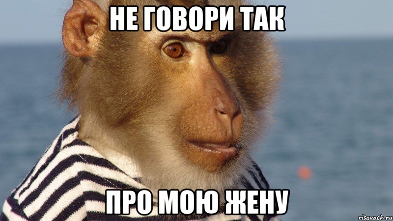 не говори так про мою жену