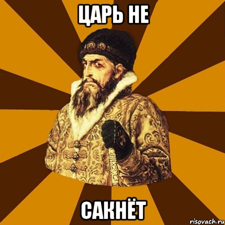 Царь не сакнёт, Мем Не царское это дело